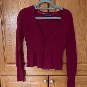 The Limited Burgundy Knit Sweater